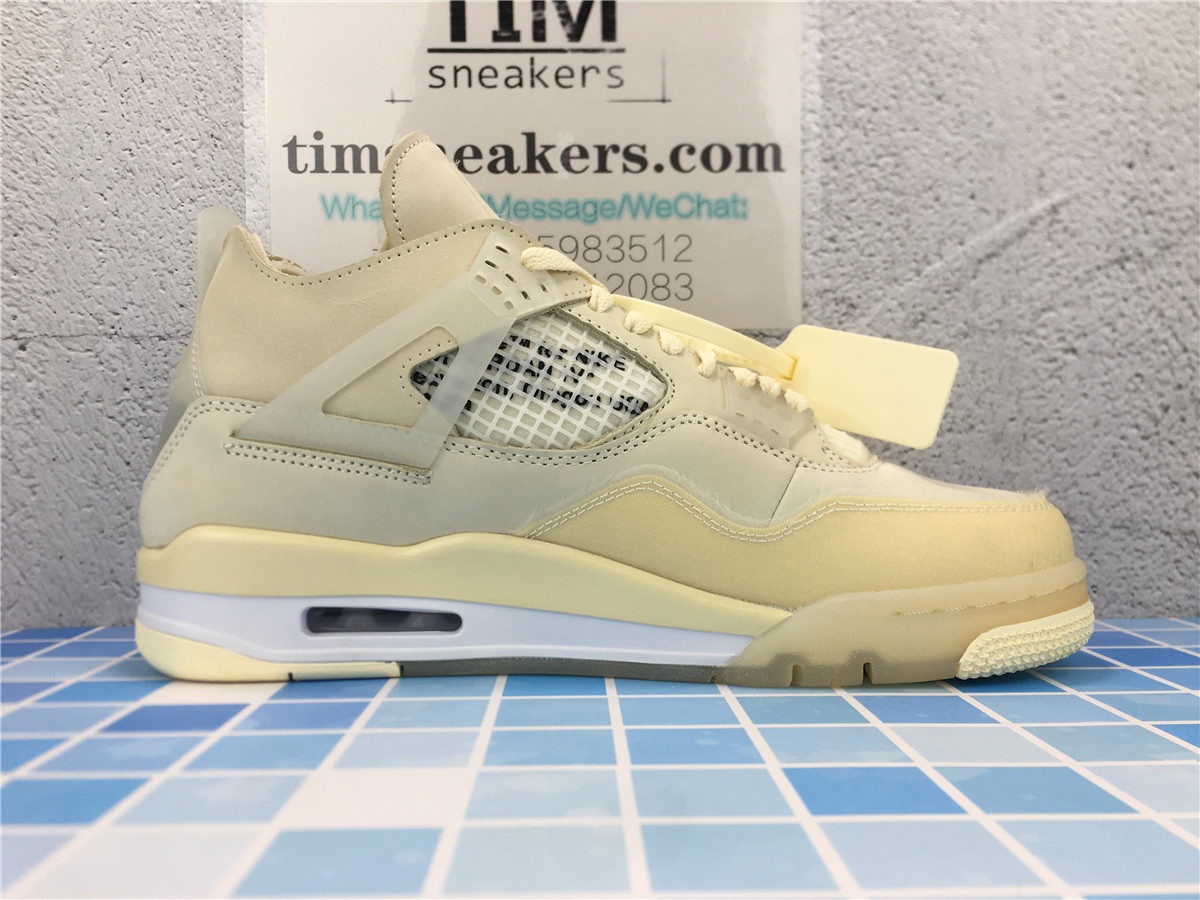 New batch Off-White x Wmns Air Jordan 4 SP Sail CV9388-100